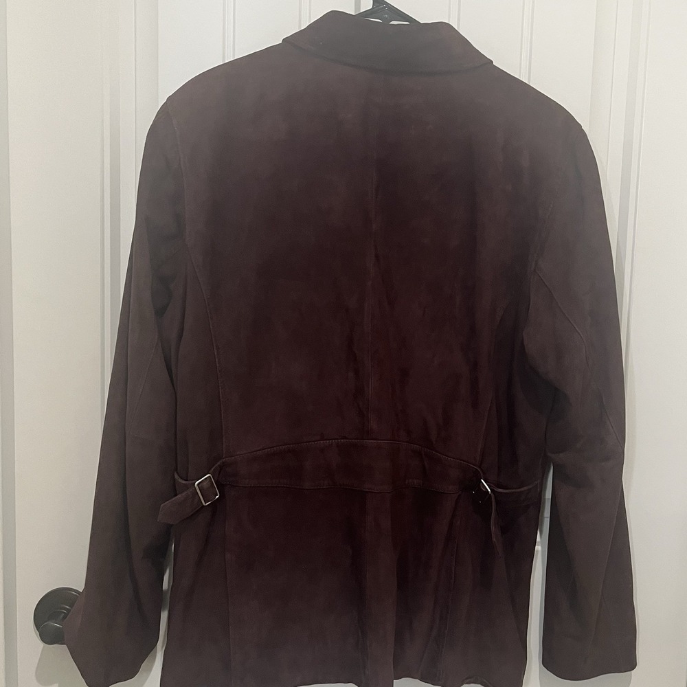 Women's  Brown‎ Lamb Skin Jacket Large - Picture 2 of 10